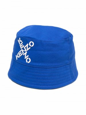Logo-print bucket hat Kenzo Kids. Цвет: синий
