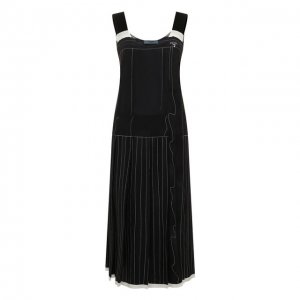 Шелковое платье Prada. Цвет: чёрный
