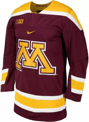 Реплика мужской хоккейной майки Minnesota Golden Gophers темно-бордового цвета Nike
