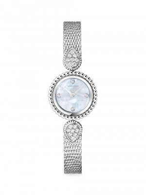 Часы-браслет Serpent Bohème из нержавеющей стали с бриллиантами , серебряный Boucheron