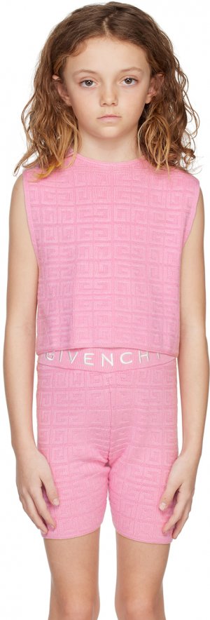 Детский розовый жилет 4G Givenchy