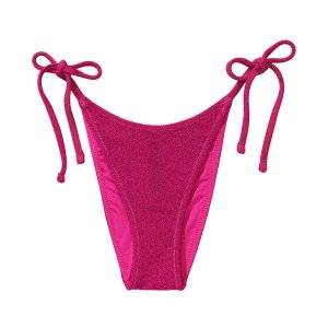 Плавки бикини Victoria's Secret Swim Shimmer Side-Tie Brazilian, розовый Victoria's. Цвет: розовый