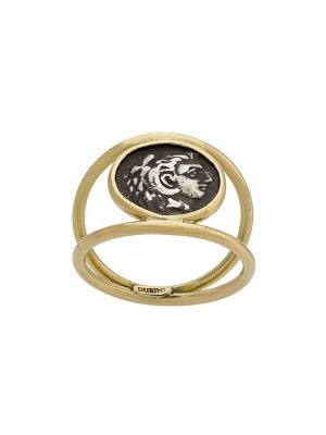 Кольцо Alexander the Great Coin из желтого золота и серебра Dubini. Цвет: золотистый