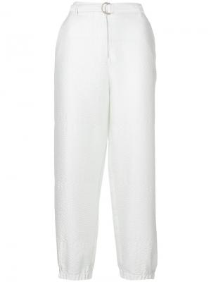 Укороченные брюки Christian Wijnants. Цвет: белый