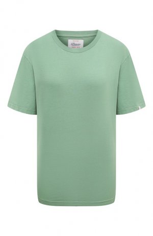 Хлопковая футболка Pence. Цвет: зелёный