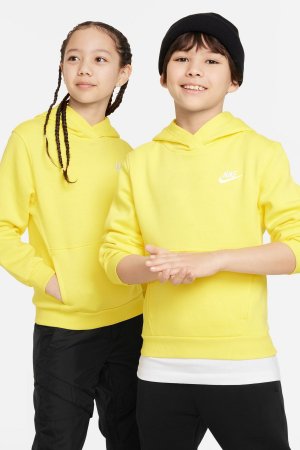 Флисовый пуловер Club с капюшоном , желтый Nike