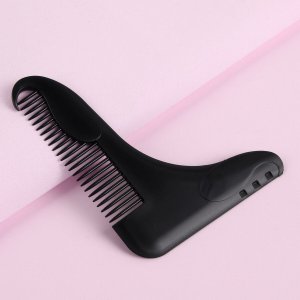 Расчёска - гребень для усов и бороды, 11,5 × 9,7 см, цвет чёрный Queen fair