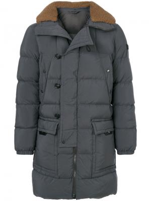 Hooded padded coat Peuterey. Цвет: серый