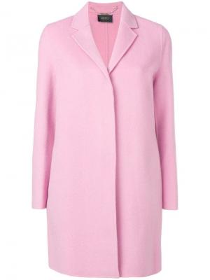 Однобортное пальто Liu Jo. Цвет: розовый
