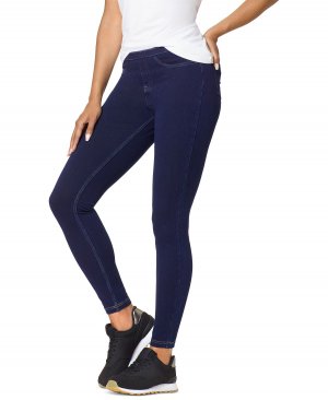 Классические эластичные джинсовые леггинсы, обычные и большие размеры Hue