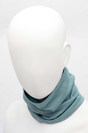Многофункциональный шарф Warmalite Triwarmer , бирюзовый Mizuno