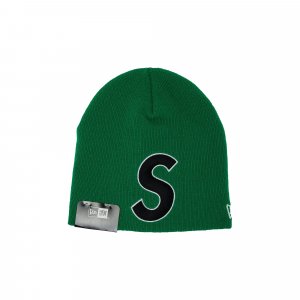 Шапка-бини с логотипом x New Era S, цвет Зеленый Supreme