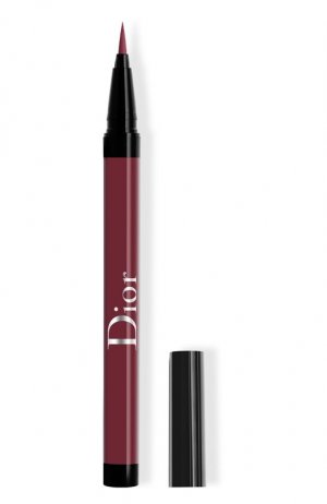 Водостойкая жидкая подводка для глаз show On Stage Liner, оттенок 866 Темно-бордовый Сатиновый (0.55ml) Dior. Цвет: бесцветный