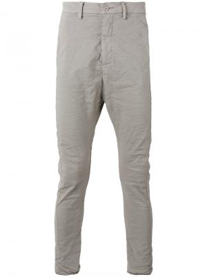 Классические брюки чинос Poème Bohémien. Цвет: серый