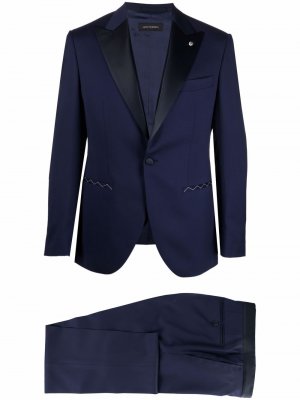 Three-piece tailored suit LUIGI BIANCHI MANTOVA. Цвет: синий