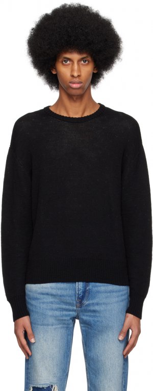 Черный свитер с завышенной талией John Elliott