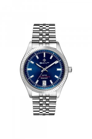 Часы Sussex 44 Blue-Metal из нержавеющей стали - G166003, синий Gant