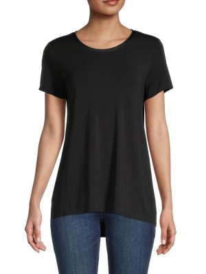 Однотонная футболка, черный Donna Karan New York