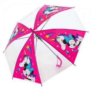 Зонт розовый Disney. Цвет: белый/розовый