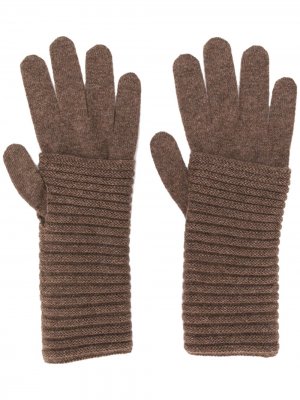 Кашемировые перчатки Blanca Vita. Цвет: коричневый
