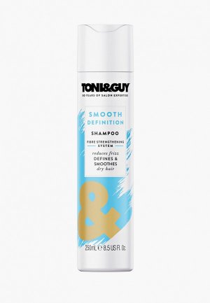 Шампунь Toni&Guy гладкость непослушных волос Smooth Definition Shampoo, 250 мл. Цвет: прозрачный
