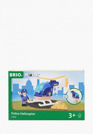 Набор игровой Brio Полицейский вертолет. Цвет: синий