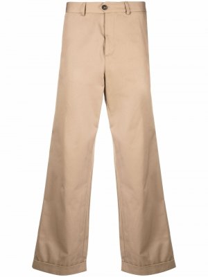 Широкие брюки с подворотами Société Anonyme. Цвет: бежевый