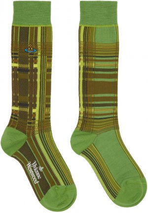 Зеленые носки оверсайз из Мадраса Vivienne Westwood