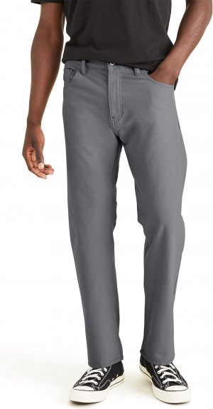 Джинсовые брюки прямого кроя Smart 360 Knit Comfort Dockers, цвет Burma Grey DOCKERS