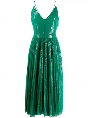 Вечернее платье MSGM. Цвет: зеленый