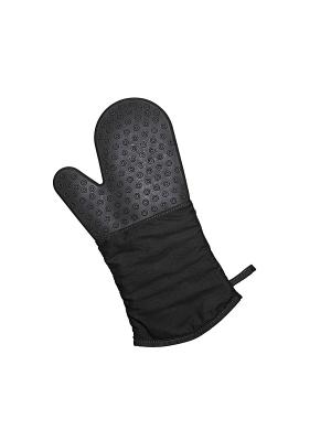 Перчатка-прихватка с защитой из силикона (черная) Lurch. Цвет: черный