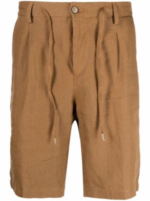 Drawstring linen bermuda shorts Briglia 1949. Цвет: коричневый