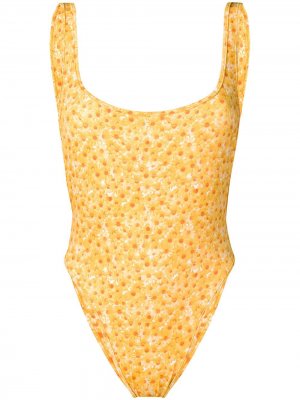 Слитный купальник Laurie Sian Swimwear. Цвет: желтый