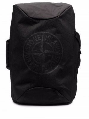 Compass motif backpack Stone Island. Цвет: черный