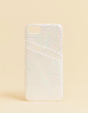 Белый чехол для iPhone от -Мульти Monki