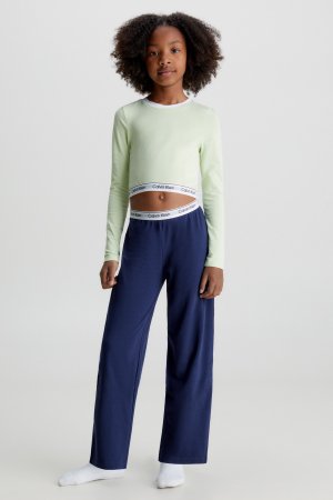 Зеленая хлопковая пижама Modern , зеленый Calvin Klein