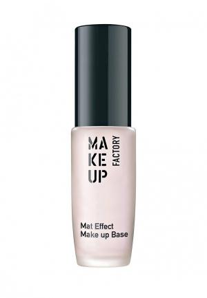 Праймер для лица Make Up Factory Mat Effect Base, т.01, полупрозрачный розовый. Цвет: прозрачный