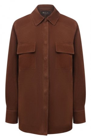 Замшевая куртка Loro Piana. Цвет: коричневый