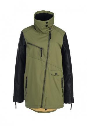 Куртка горнолыжная CLWR. Цвет: зеленый