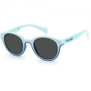 Солнцезащитные очки PLD 8040/S 2X6 M9, голубой Polaroid. Цвет: голубой