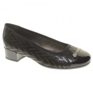 Туфли женские демисезонные, размер 37, цвет черный, артикул 8284-12 Alpina. Цвет: черный