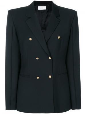 Двубортный пиджак Mauro Grifoni. Цвет: чёрный