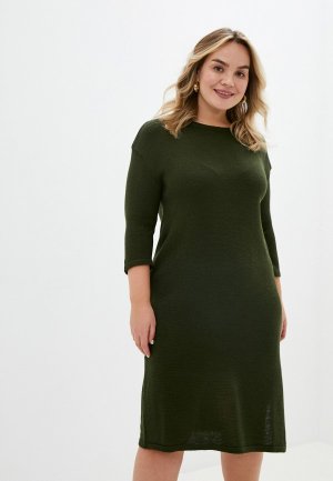 Платье Lacy. Цвет: зеленый