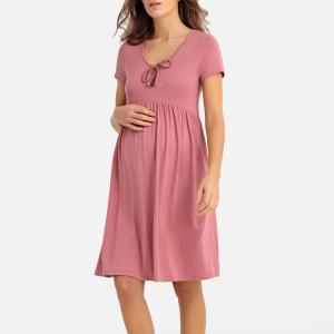 Ночная рубашка для периода беременности и грудного вскармливания LA REDOUTE MATERNITÉ. Цвет: розовый