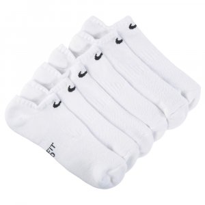 Набор из 6 детских носков среднего размера с мягкой подкладкой на каждый день , белый Nike