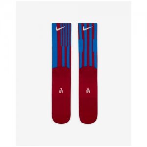 Футбольные носки Nike до середины голени FC Barcelona SNKR Sox размер 34-38. Цвет: синий/бордовый