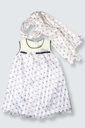 Платье, шарф Lilax Baby. Цвет: фиолетовый