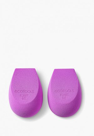 Набор спонжей для макияжа Ecotools биоразлагаемых Bioblender Makeup Sponge Duo. Цвет: фиолетовый