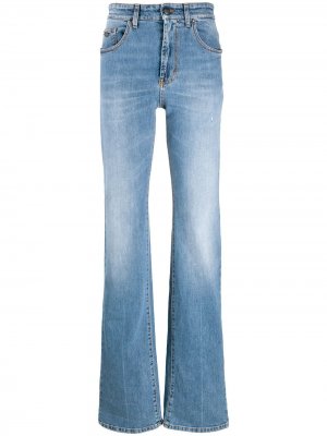 Расклешенные джинсы Indaco Palm Angels. Цвет: синий