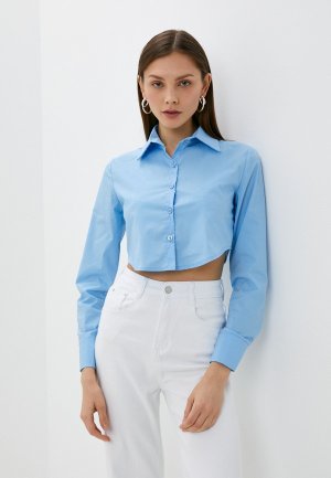 Рубашка TrendyAngel. Цвет: голубой